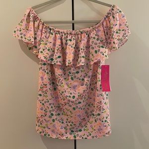 NWT Lilly Pulitzer Off shoulder La Fortuna Top